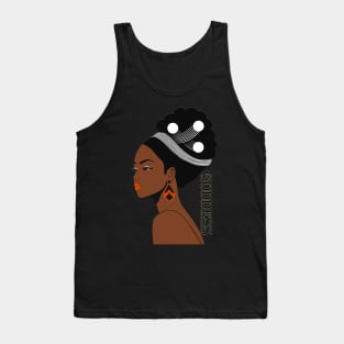 Black Goddess Queen Tank Top